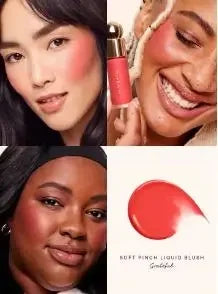 Rare Beauty New Product Frost-to-powder Mashed Potato Matte Air Cushion Blush Cream Liquid Blush Long-lasting Lipstick Lip Gloss