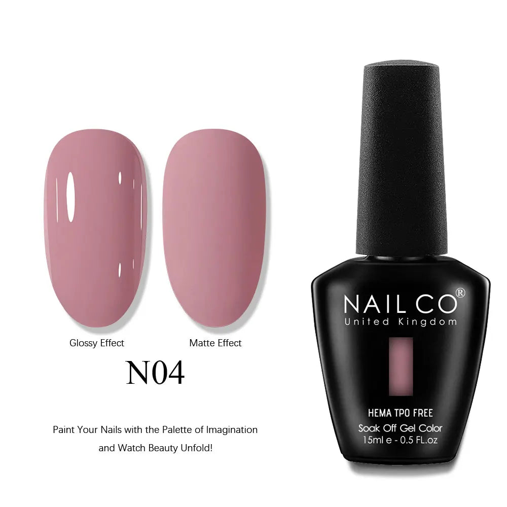 NAILCO 15ml Nails Art Gel Lack Polish Summer Hybrid Nail Varnish Manicure UV Top Coat Base HEMA TPO FREE Esmalte Nail Gel Polish