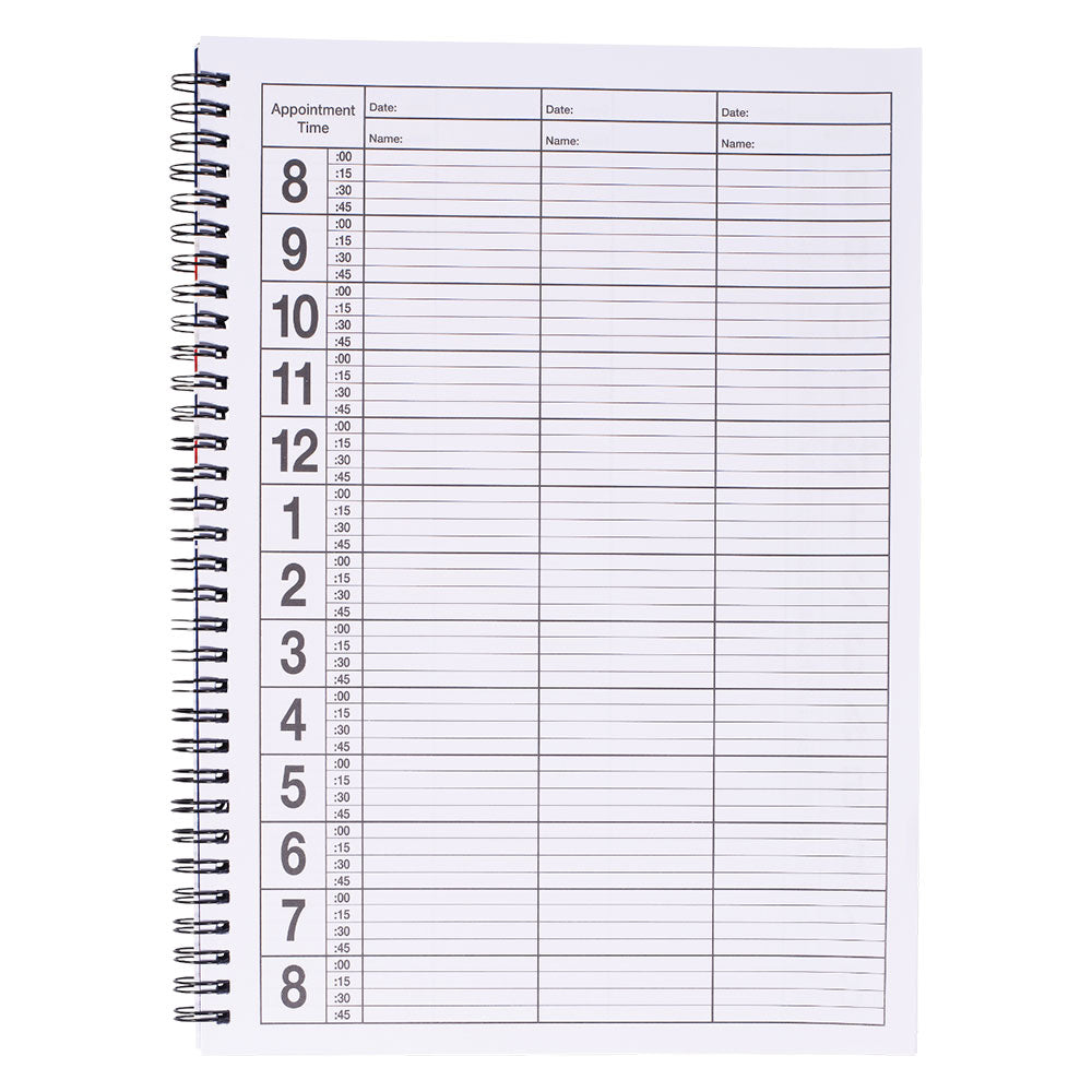 Scalpmaster 3 Column Barber Appointment Book - Renee Lane Company