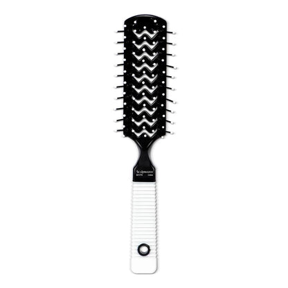 Scalpmaster 7 Row Vent Brush w/ Rubber Grip Handle - Renee Lane Company