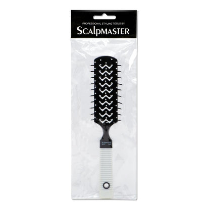 Scalpmaster 7 Row Vent Brush w/ Rubber Grip Handle - Renee Lane Company