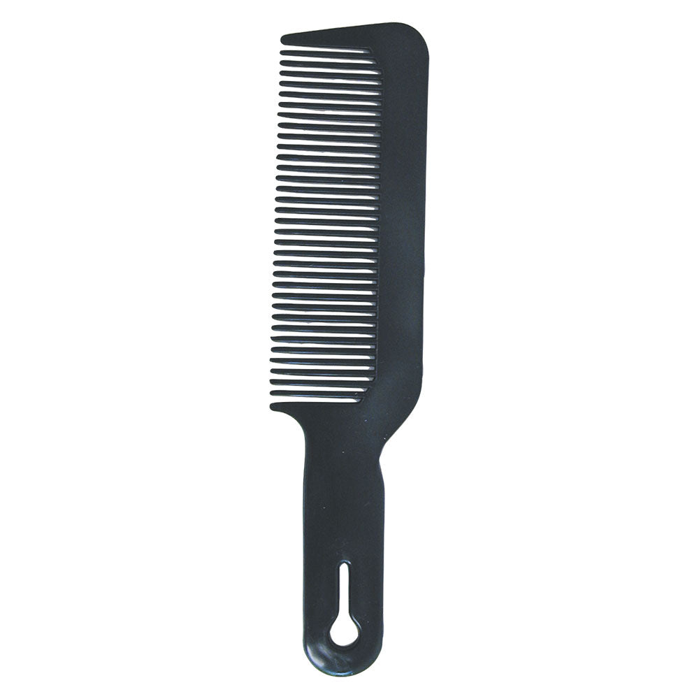 Scalpmaster 8-1/2" Flat Top Clipper Comb - Black - Renee Lane Company