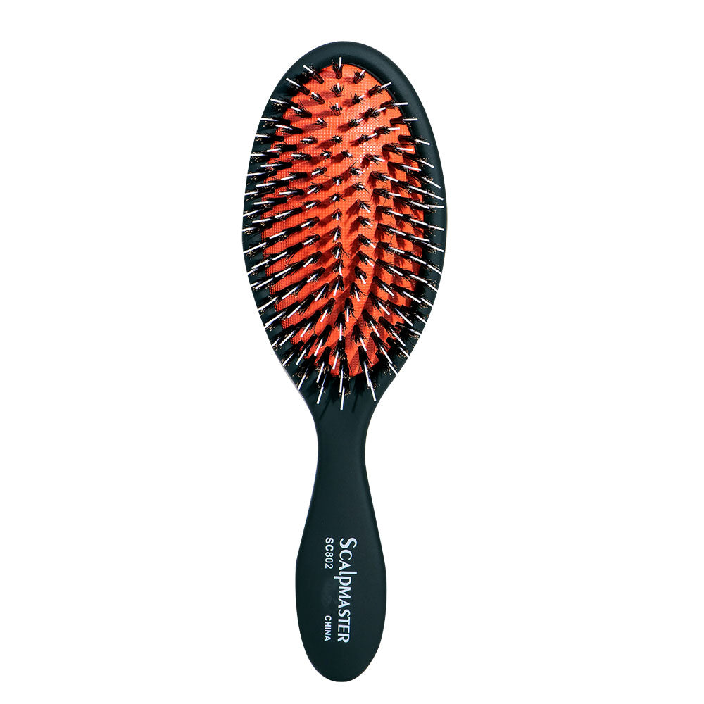 Scalpmaster Ionic Porcupine Boar Bristle Cushion Paddle Hair Brush - Renee Lane Company