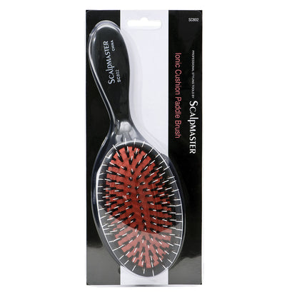 Scalpmaster Ionic Porcupine Boar Bristle Cushion Paddle Hair Brush - Renee Lane Company