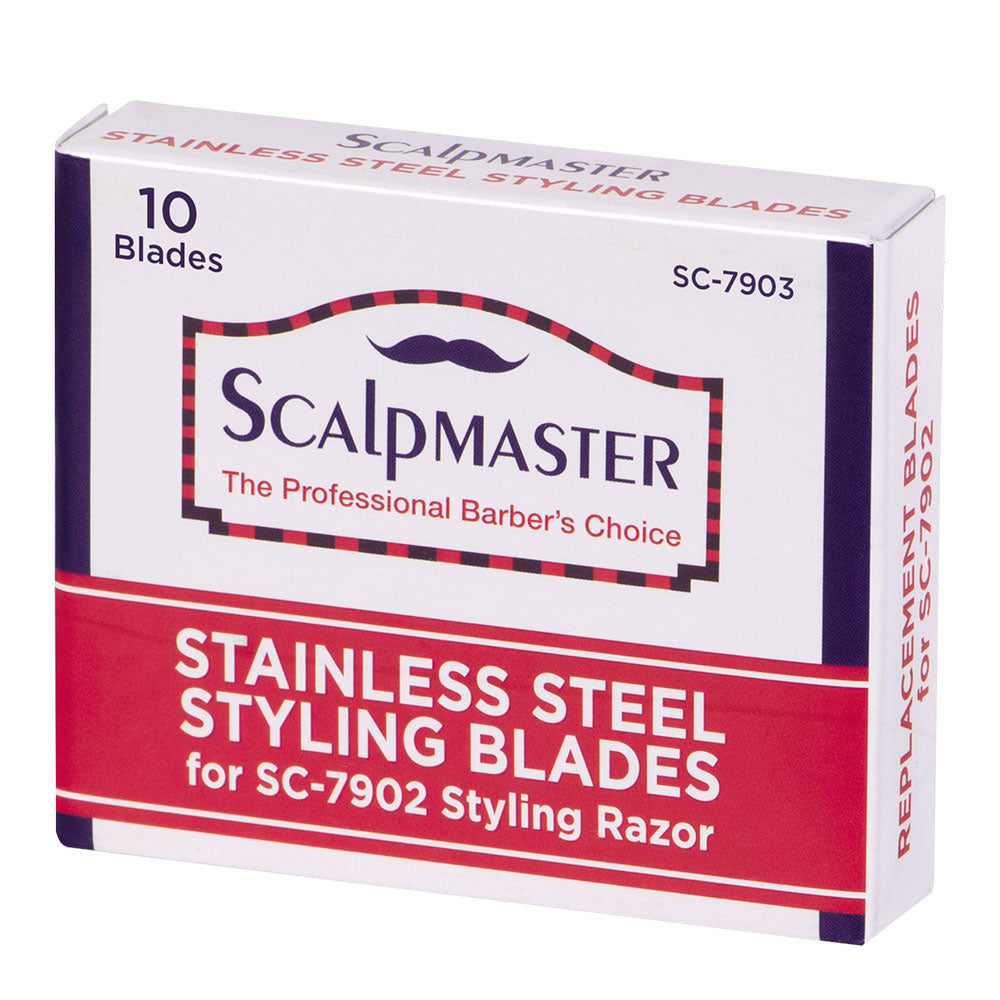 Scalpmaster Replacement Blades for SC-7900 Shaving Razor 10ct - Renee Lane Company