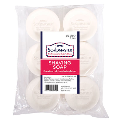 Scalpmaster Shaving Soap, 6 Count - Renee Lane Company