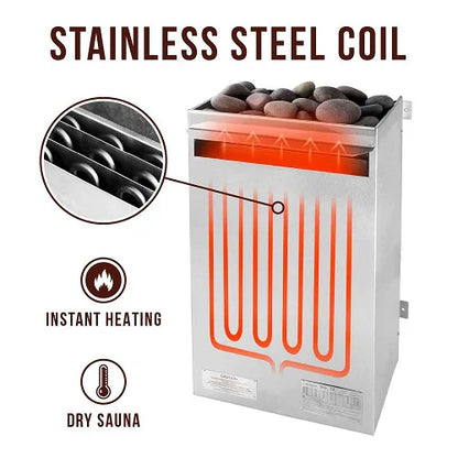 Scandia Electric Ultra Sauna Heater - Medium (6.0KW-9.0KW) - Renee Lane Company