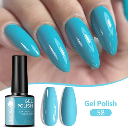 UR SUGAR 7ML Nail Gel Fresh Macaron 107 Colors All For Manicure Semi Permanent Soak Off LED UV Long-Lasting Nail Art Varnish
