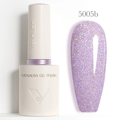 1/2/3pcs Kit Venalisa 10ml Nail Gel Polish HEMA/TPO Free Base Ultra Glossy Diamond Tempered Long Wear Top Coat Matt Gel Varnish