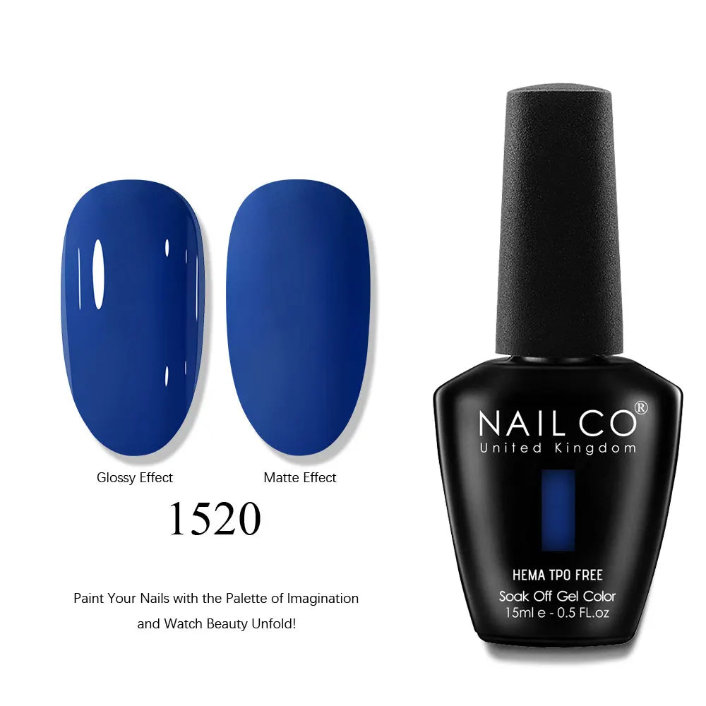 NAILCO 15ml Nails Art Gel Lack Polish Summer Hybrid Nail Varnish Manicure UV Top Coat Base HEMA TPO FREE Esmalte Nail Gel Polish