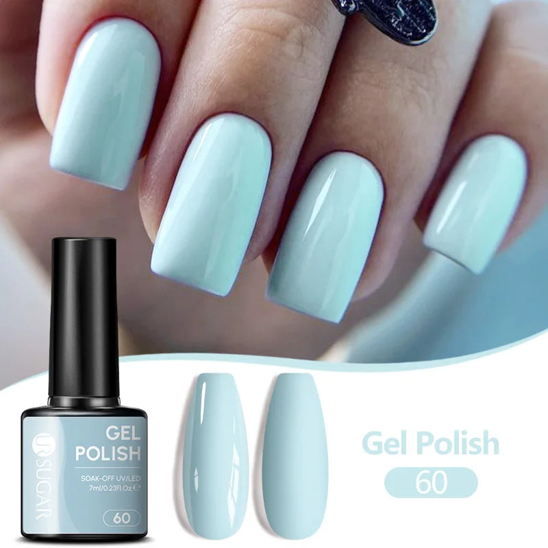 UR SUGAR 7ML Nail Gel Fresh Macaron 107 Colors All For Manicure Semi Permanent Soak Off LED UV Long-Lasting Nail Art Varnish
