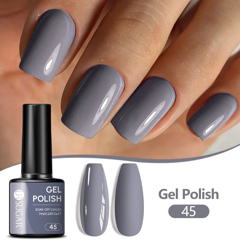 UR SUGAR 7ML Nail Gel Fresh Macaron 107 Colors All For Manicure Semi Permanent Soak Off LED UV Long-Lasting Nail Art Varnish