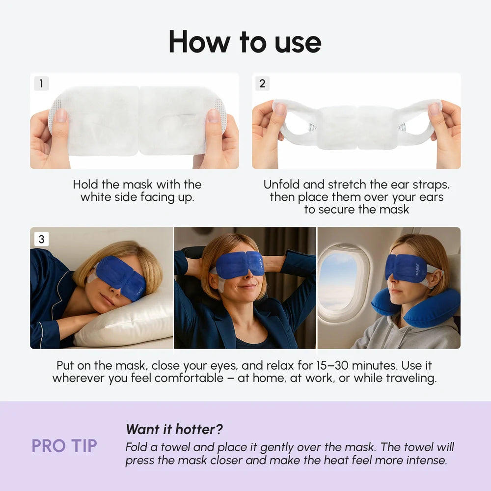 Scented Spa Steam Eye Mask - Renee Lane Company