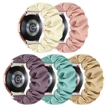 Scrunchie Watch Band 20mm for Women Compatible with Samsung Galaxy Watch Active 2 44mm 40mm/Active 40mm/Galaxy Watch 3 41mm/Galaxy Watch 42mm/Galaxy Watch 4 44mm 40mm/Galaxy watch 5 44mm 40mm/Pro 45mm - Renee Lane Company