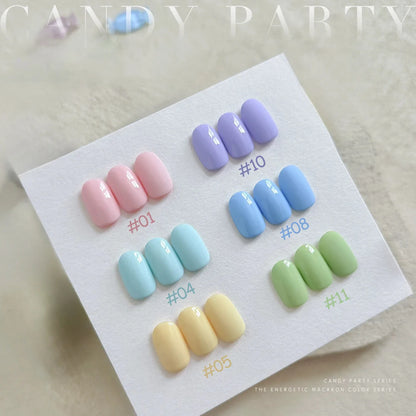 MIANEL 12ML Blue Nails Candy Party Nude Gel Nail Polish 2026 New Mint Green Dopamine Macaron Color Nail Polish Nail Art 1-12pcs