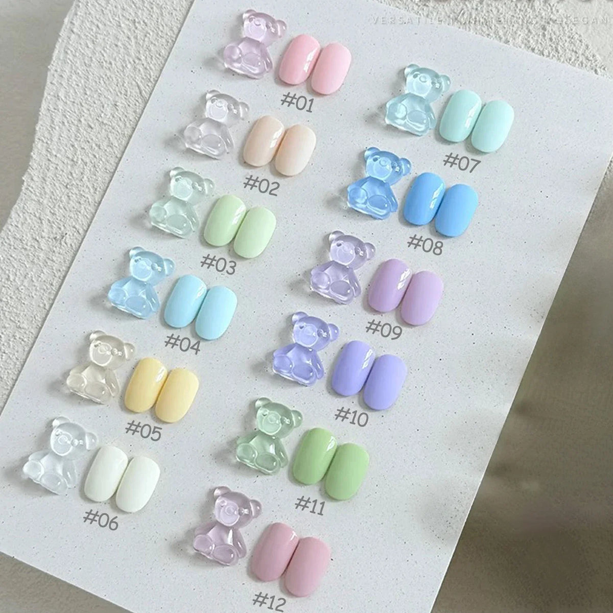 MIANEL 12ML Blue Nails Candy Party Nude Gel Nail Polish 2026 New Mint Green Dopamine Macaron Color Nail Polish Nail Art 1-12pcs
