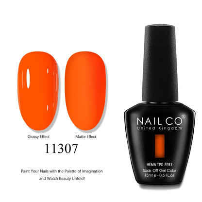 NAILCO 15ml Nails Art Gel Lack Polish Summer Hybrid Nail Varnish Manicure UV Top Coat Base HEMA TPO FREE Esmalte Nail Gel Polish
