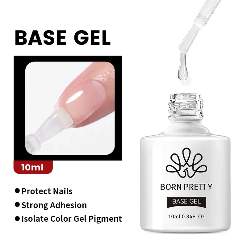 BORN PRETTY 10ml Jelly Nude Gel Nail Polish 50 Colors Semi Transparent Nail Art Nail Supplies Soak off UV LED Nails Gel Varnish
