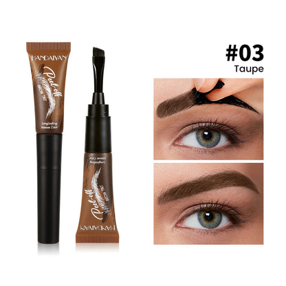 HANDAIYAN 5-color brush head peel-off eyebrow tint Waterproof, long-lasting, and smudge-proof peel-off eyebrow tint