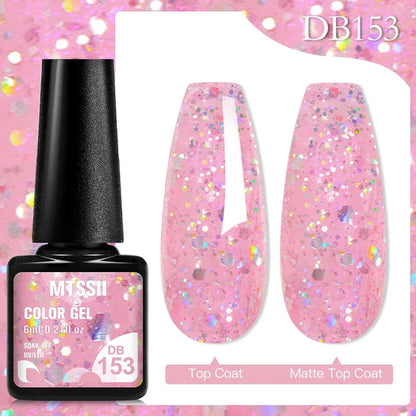 Mtssii 6ML Chocolate Color Gel Nail Polish Brown Semi Permanent UV Gel Autumn Winter Popular Soak Off Nail Art Gel Varnishes
