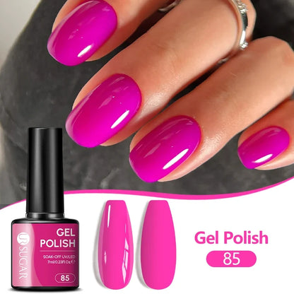 UR SUGAR 7ML Nail Gel Fresh Macaron 107 Colors All For Manicure Semi Permanent Soak Off LED UV Long-Lasting Nail Art Varnish