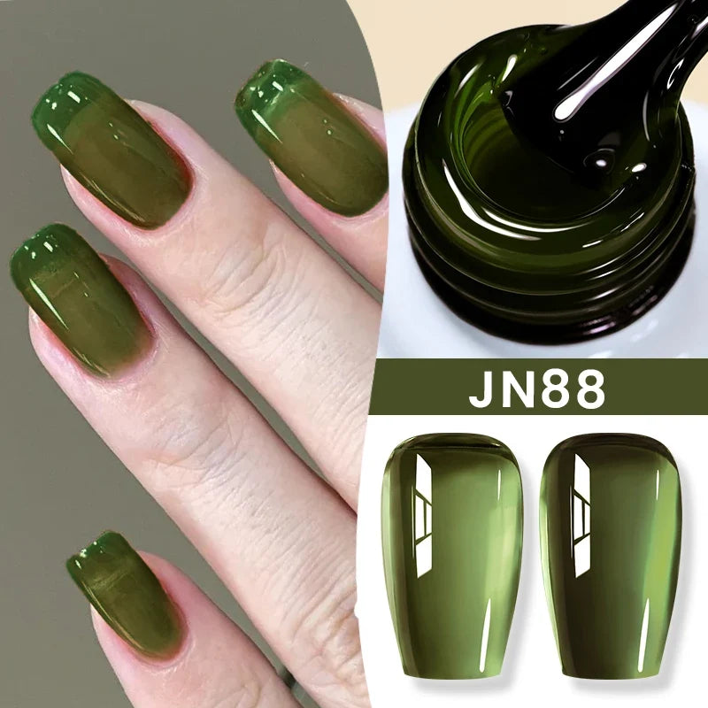 BORN PRETTY 10ml Jelly Nude Gel Nail Polish 50 Colors Semi Transparent Nail Art Nail Supplies Soak off UV LED Nails Gel Varnish