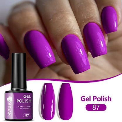 UR SUGAR 7ML Nail Gel Fresh Macaron 107 Colors All For Manicure Semi Permanent Soak Off LED UV Long-Lasting Nail Art Varnish