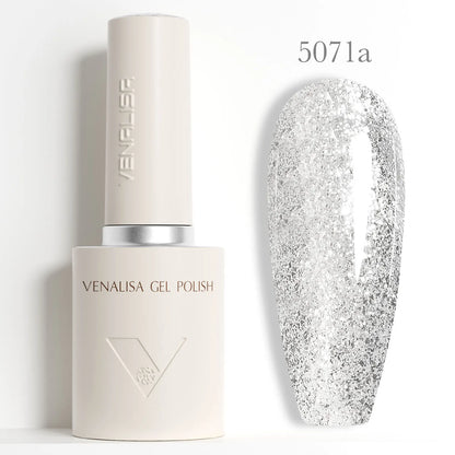 1/2/3pcs Kit Venalisa 10ml Nail Gel Polish HEMA/TPO Free Base Ultra Glossy Diamond Tempered Long Wear Top Coat Matt Gel Varnish