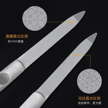 Nano Glass Nail File Transparent Crystal Nail Polish Rubbing Strip Polishing And Shining Nail Enhancement Tool