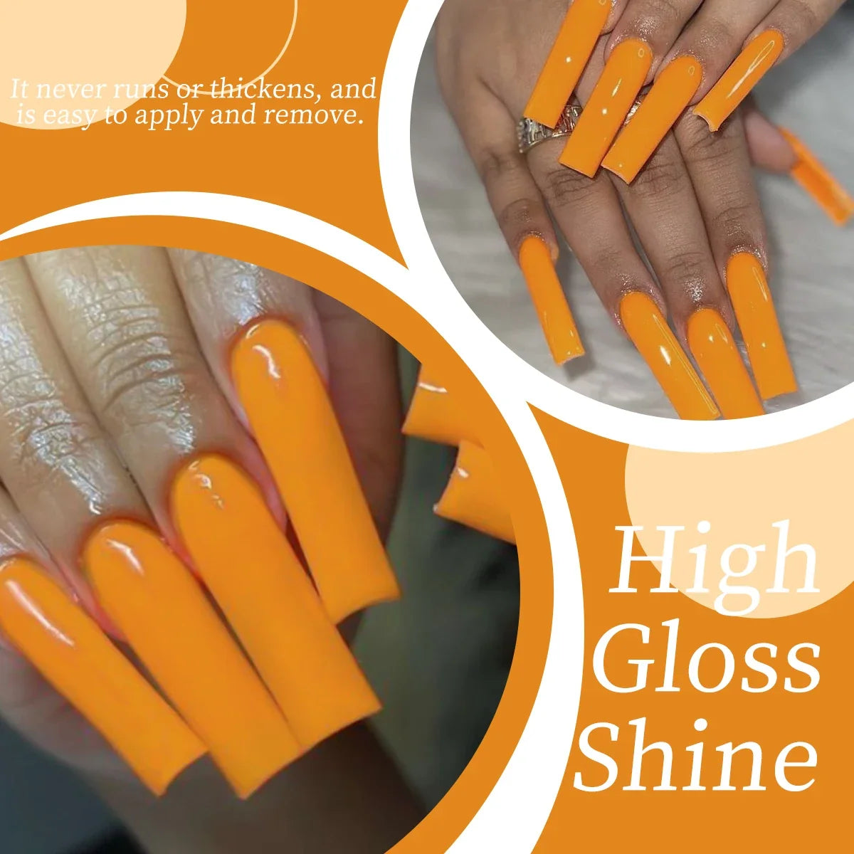Single-use 15ml gel nail polish, convenient for home or salon manicures, easy to remove.