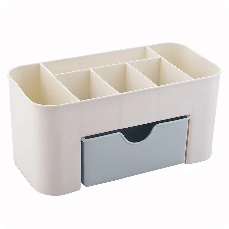 Nail Storage Box Plastic Drawer Style Easy to Clean Desktop Organization Large Capacity Cotton Swab Polishing Sand Strip Toolbox