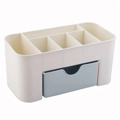 Nail Storage Box Plastic Drawer Style Easy to Clean Desktop Organization Large Capacity Cotton Swab Polishing Sand Strip Toolbox