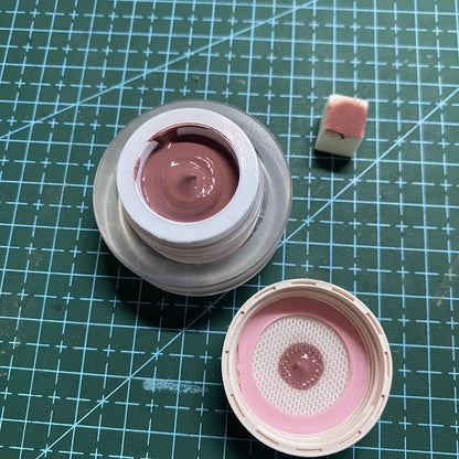 1Jar Black Pat Painting Gel Nail Polish with Air Cushion Gradient Matte Texture Nail Patting Glue Soak Off UV LED Nail Varnish 8