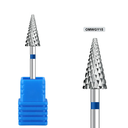 1pcs Tungsten Steel Nail Cuticle Drill Bits Carbide Rotate Electric Ceramic Milling Cutter For Manicure Gel Polish Remover