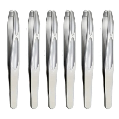 Stainless Steel Round Head Tweezers Eyebrow Tweezers Hair Removal Tweezers Suitable for Men and Woman Gifts