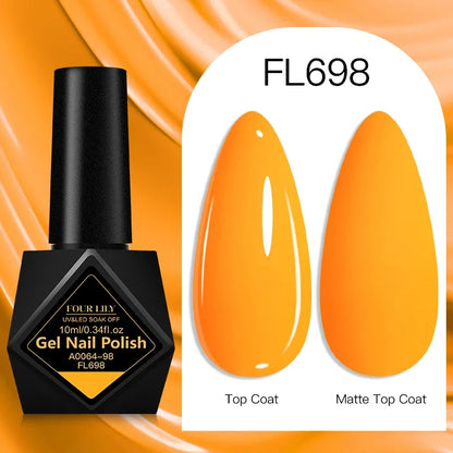 10ml Gel Nail Polish 162 Colors Nail Supplies Vernis Semi Permanent Nail Art Manicure Soak Off LED UV Gel Nail Varnishes Summer
