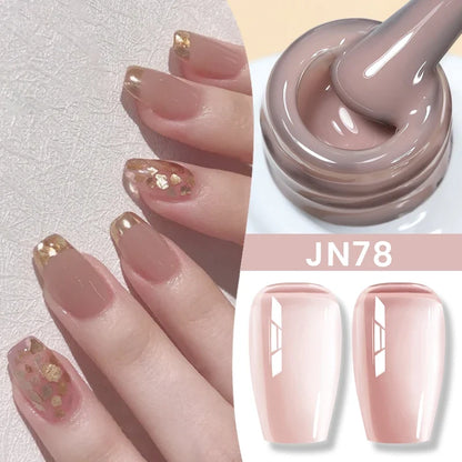 BORN PRETTY 83 Colors 10ml Jelly Nude Gel Nail Polish Autumn Amber Semi Transparent Manicure Soak off UV LED Nails Gel Varnish