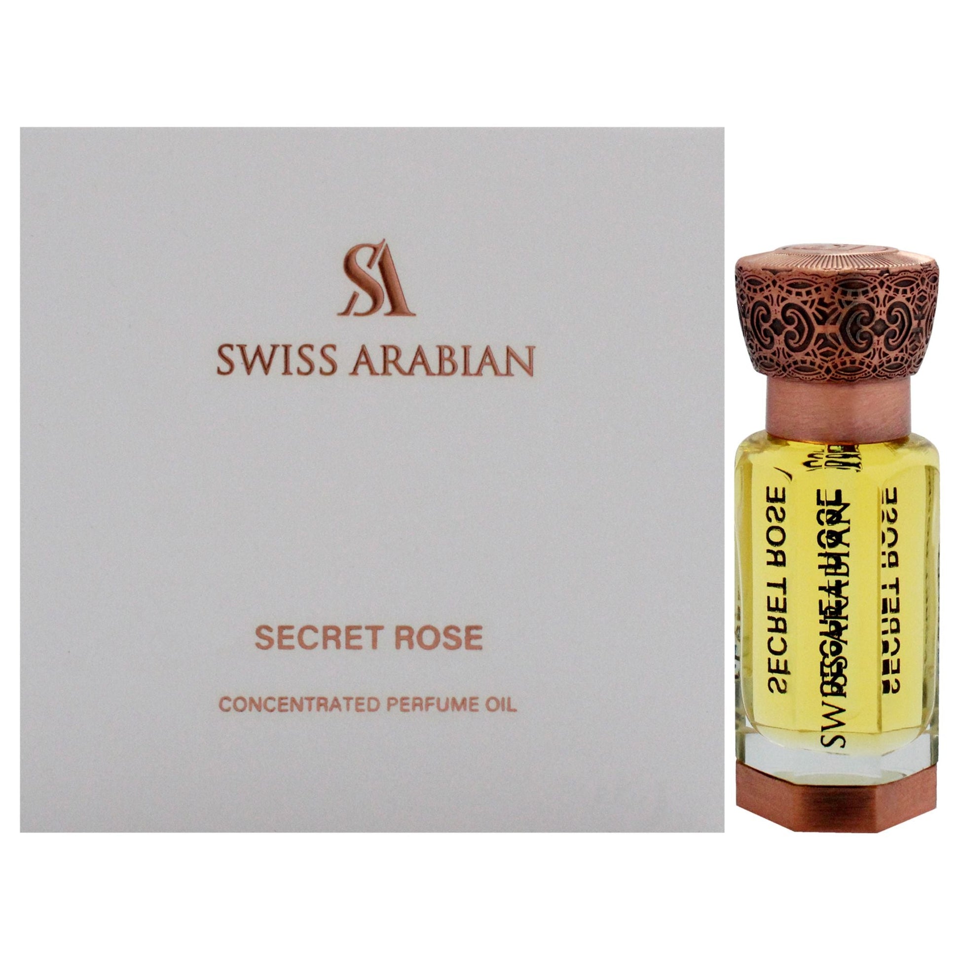 Secret Rose by Swiss Arabian for Unisex - 0.4 oz Parfum Oil - Renee Lane Company
