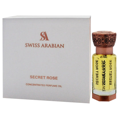 Secret Rose by Swiss Arabian for Unisex - 0.4 oz Parfum Oil - Renee Lane Company