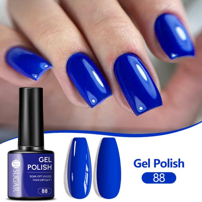 UR SUGAR 7ML Nail Gel Fresh Macaron 107 Colors All For Manicure Semi Permanent Soak Off LED UV Long-Lasting Nail Art Varnish