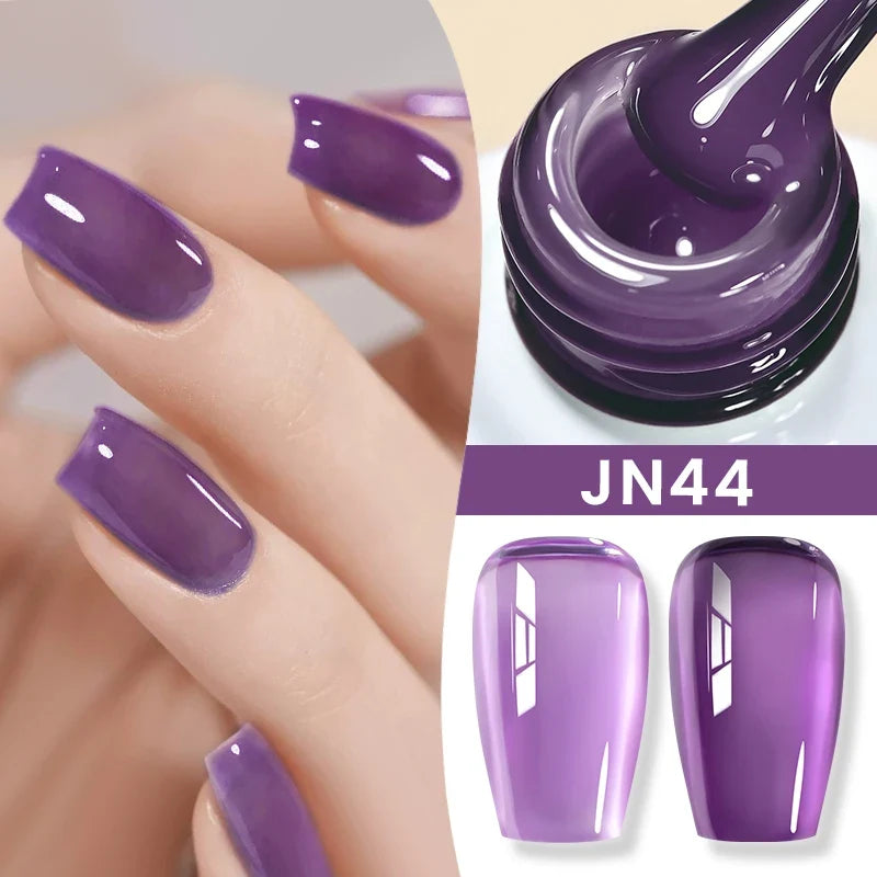 BORN PRETTY 83 Colors 10ml Jelly Nude Gel Nail Polish Autumn Amber Semi Transparent Manicure Soak off UV LED Nails Gel Varnish