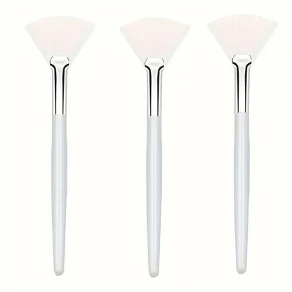 3/6/12 Pieces Facial Fan Mask Brushes Soft Mask Brush Applicator Esthetician Facial Mask Brushes For Women Girls Cosmetic Tools