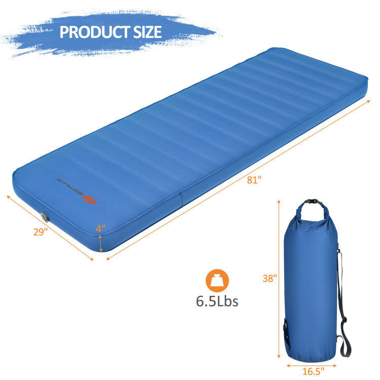 Self Inflating Folding Camping Sleeping Mattress with Carrying Bag - Renee Lane Company