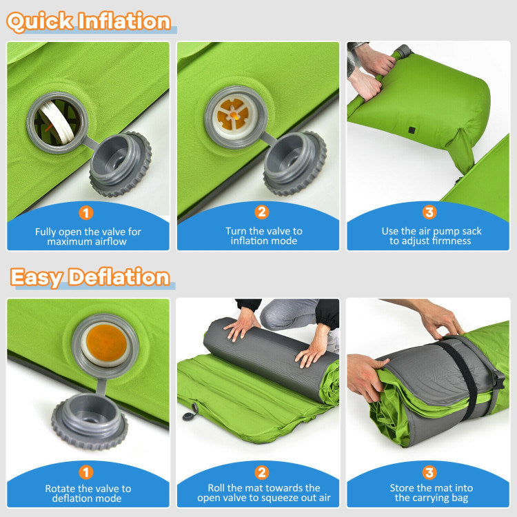 Self Inflating Folding Camping Sleeping Mattress with Carrying Bag - Renee Lane Company