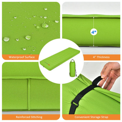 Self Inflating Folding Camping Sleeping Mattress with Carrying Bag - Renee Lane Company