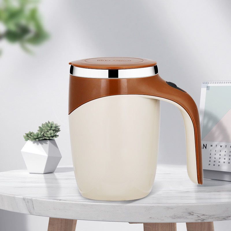 Self Stirring Mug Tea Coffee Electric Rechargeable Auto Mixing Cup Magnetic Stainless Steel Mug Coffee Cup For Office - Renee Lane Company