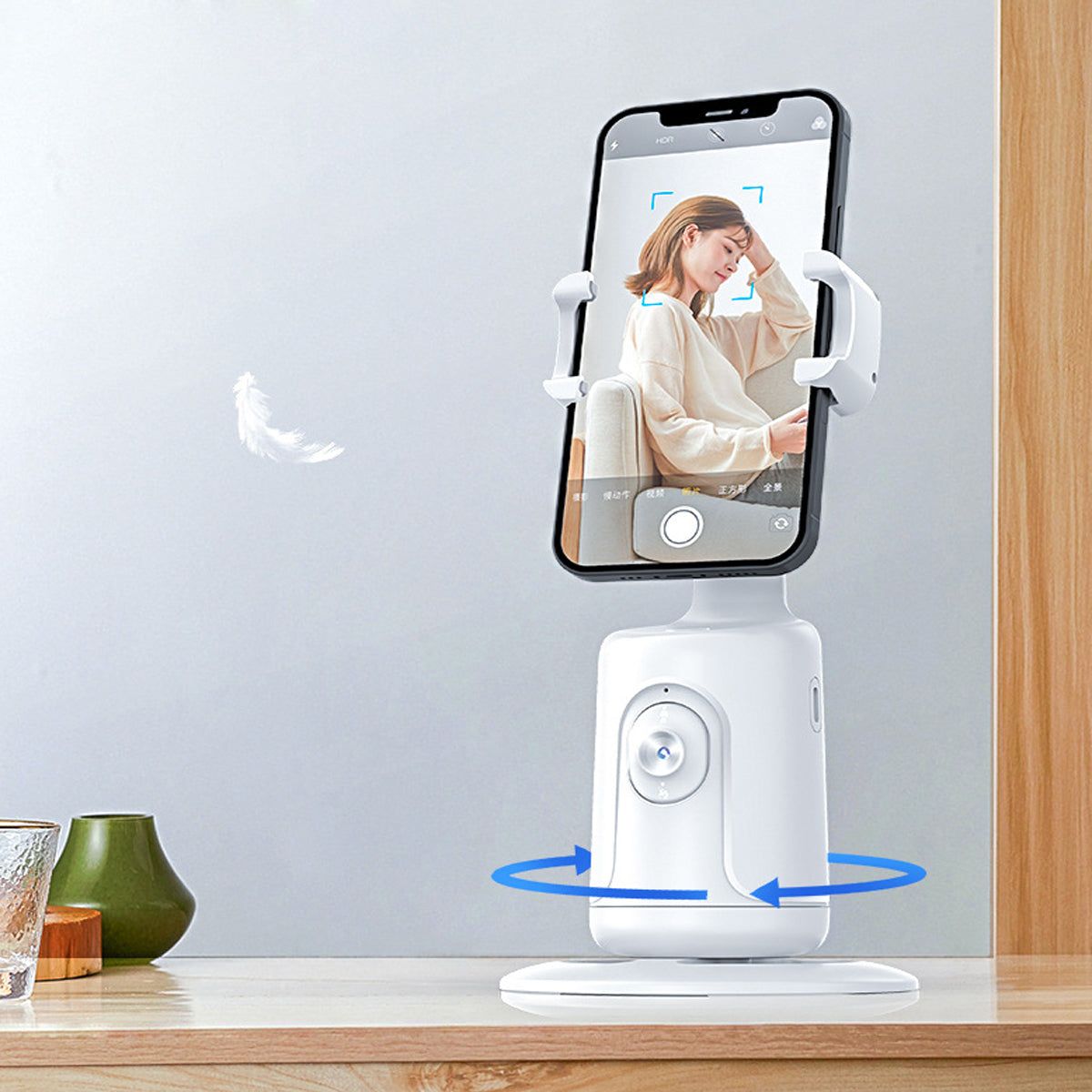 Selfie AI Videographer Auto Motion Hands Free Follow No App Needed - Renee Lane Company