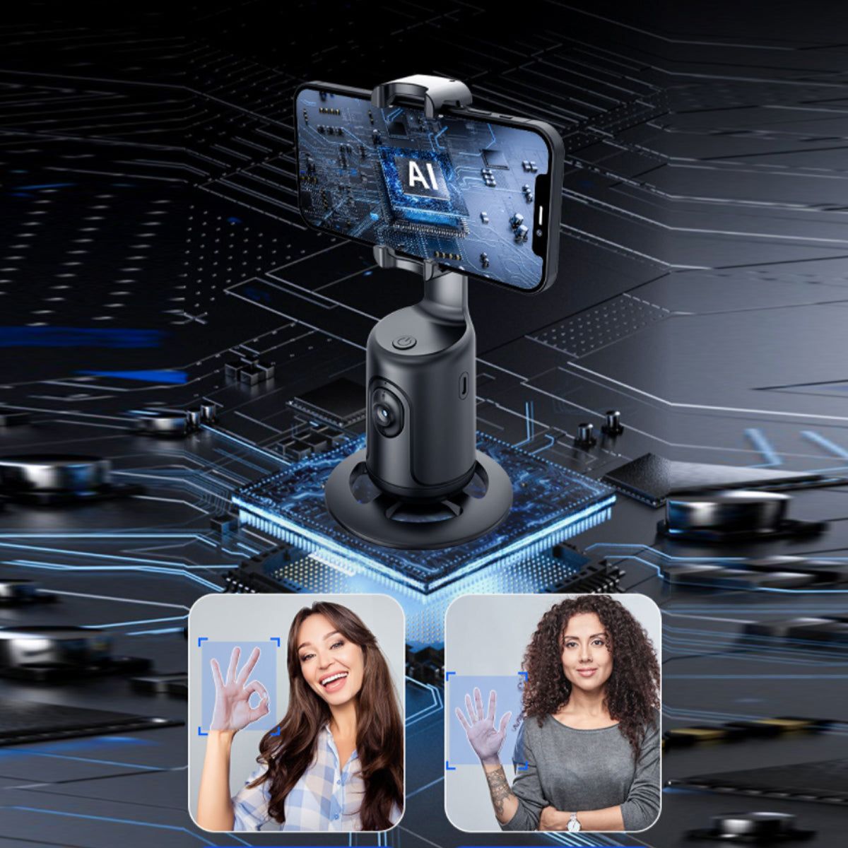 Selfie AI Videographer Auto Motion Hands Free Follow No App Needed - Renee Lane Company