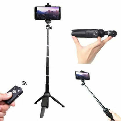 Selfie Stick Tripod 40" Bluetooth Remote Portable for iPhone and Android Phones - Renee Lane Company