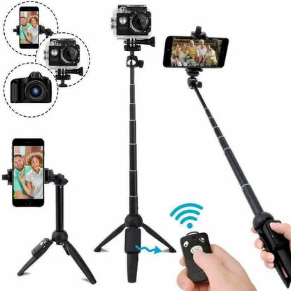 Selfie Stick Tripod 40" Bluetooth Remote Portable for iPhone and Android Phones - Renee Lane Company
